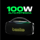 Caixa de Som Basike Ba RAD 294 100W com Subwoofer Bluetooth 8 horas de Bateria Ipx6