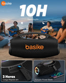 Caixa de Som Basike Ba RAD 337 80W Boombox Sem Fio Bluetooth IPX6 TWS