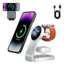 Carregador Por Indução Basike Ba WXC 149 15W 3 em 1 Carga Rápida Magnético Sem Fio