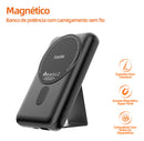 Carregador Power Bank Basike Ba POW 076 10.000mAh Portátil Carregamento Rápido por Indução e Cabo
