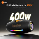 Caixa de Som Basike Ba RAD 252 400W Bass Boost Bluetooth IPX6