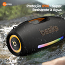 Caixa de Som Basike Ba RAD 252 400W Bass Boost Bluetooth IPX6