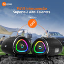 Caixa de Soma Basike Ba RAD 133 100W Grave Potente Som Estéreo Bass Boost