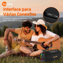 Caixa de Som Basike Ba RAD 207 80W IPX5 Portátil Bluetooth RGB Inteligente