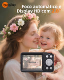 Câmera Fotográfica Basike Ba-CAM315 Digital 4k Dual Screen 2.8 HD Autofocus