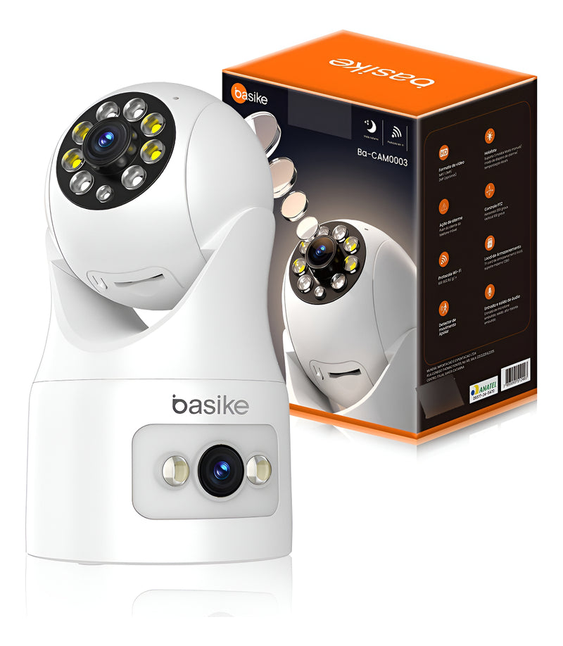 Câmera de Segurança Basike Ba CAM 003 Wi Fi 360º Full HD Visão Panorâmica Vigilância