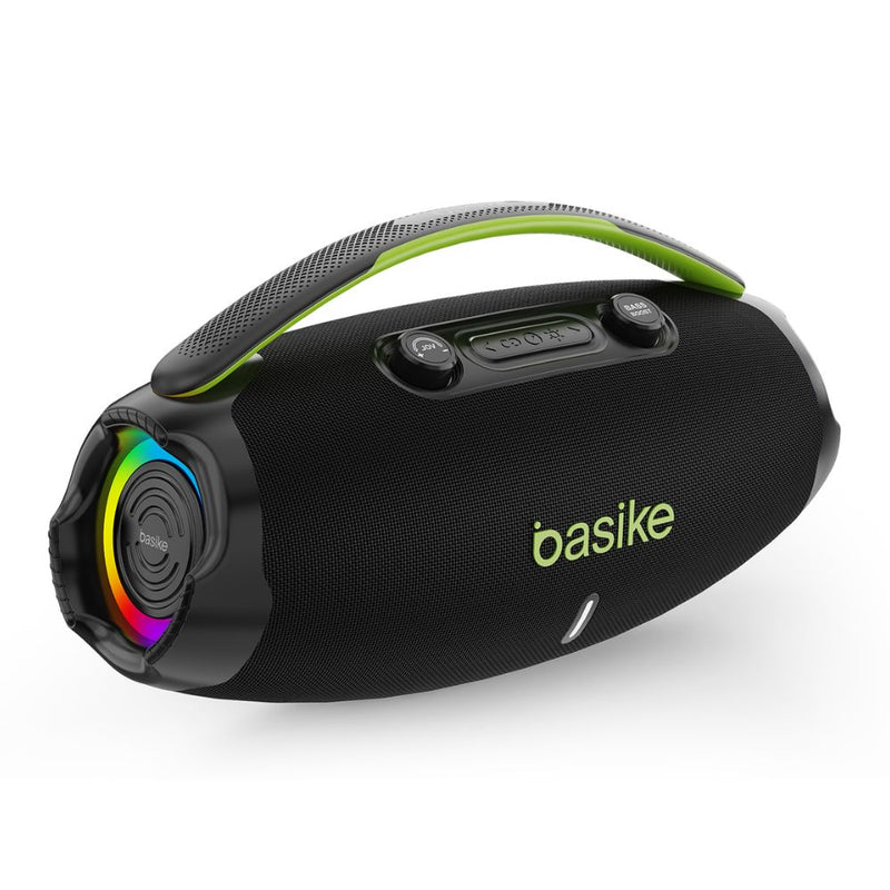 Caixa de Som Basike Ba RAD 207 80W IPX5 Portátil Bluetooth RGB Inteligente