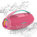 Caixa de Som Basike Ba RAD 207 80W IPX5 Portátil Bluetooth RGB Inteligente