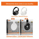 Fone de Ouvido Basike Ba FON 041 Bluetooth Com Microfone 30 Horas Cancelamento de Ruido