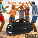 Caixa de Som Basike Ba RAD 289 160W Portátil Bluetooth IPX 6 15 Horas de Musica