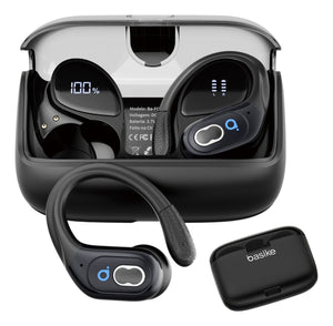 Fone de Ouvido Basike Ba FON 142 Bluetooth Tipo Gancho Para Corrida á Prova d`Àgua
