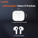 Fone de Ouvido Basike Ba FON 9856 Bluetooth 5.4 Compativel Sem Fio