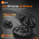 Fone de Ouvido Basike Ba RAD 239 Bluetooth Esportivo TWS Com Conexão Rpáido 60 Horas de Bateria