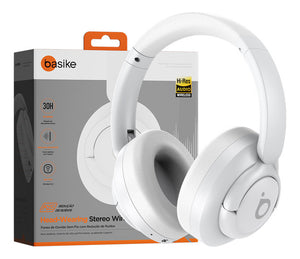 Fone de Ouvido Basike Ba FON 041 Bluetooth Com Microfone 30 Horas Cancelamento de Ruido