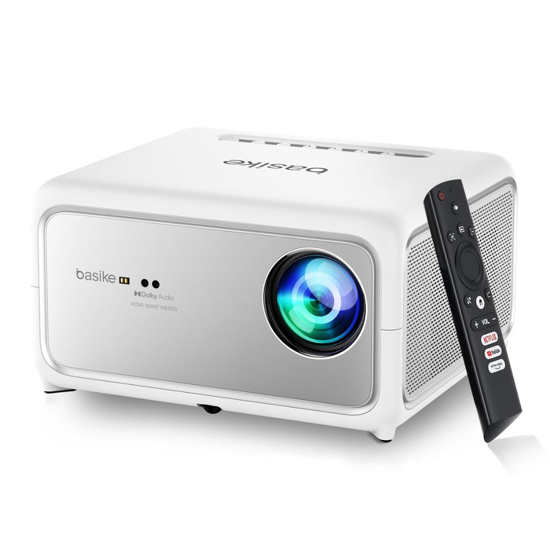 Projetor Basike Ba TY 217 28000 lm Smart HD Portátil Wifi Mini Som Dolby Smart TV