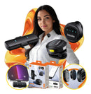 Microfone  Lapela Basike Ba MIC 006 Bluetooth Redondo Duplo Imã Redução de Ruido - Lightning