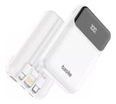 Carregador Power Bank Basike Ba POW 077 10.000mAh Portátil Turbo Com 3 Cabos