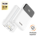 Carregador Power Bank Basike Ba POW 077 10.000mAh Portátil Turbo Com 3 Cabos