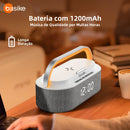 Caixa de Som Despertador Basike Ba RAD 212 10W Com Relogio Luz RGB