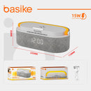 Caixa de Som Despertador Basike Ba RAD 212 10W Com Relogio Luz RGB
