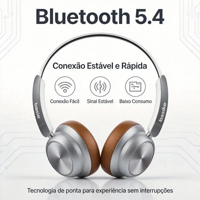 Fone de Ouvido Basike Ba FON 174 Bluetooth 5.4 Sem Fio Com Microfone - Basike Brasil Oficial