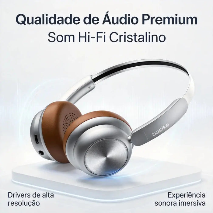 Fone de Ouvido Basike Ba FON 174 Bluetooth 5.4 Sem Fio Com Microfone - Basike Brasil Oficial