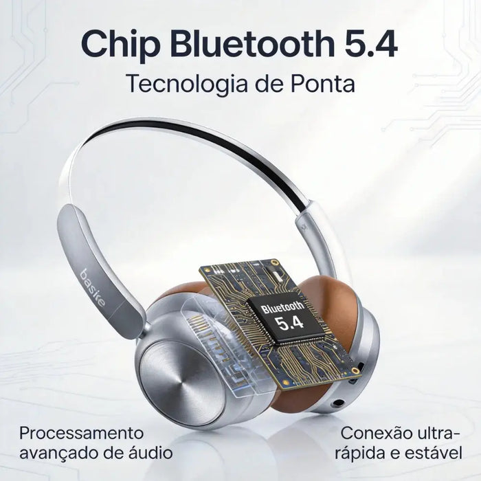 Fone de Ouvido Basike Ba FON 174 Bluetooth 5.4 Sem Fio Com Microfone - Basike Brasil Oficial
