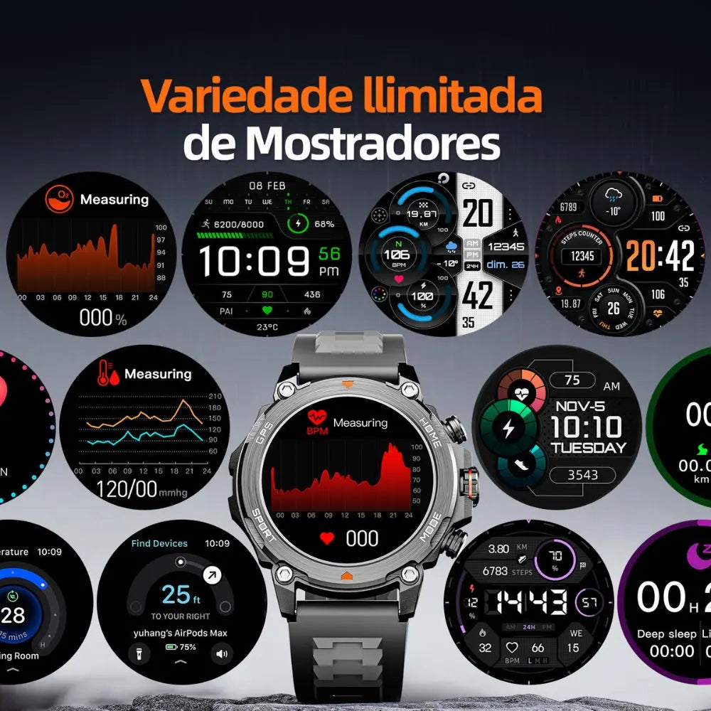 Smartwatch W88 Tela Amoled Basike Esportivo Series 10 – Basike
