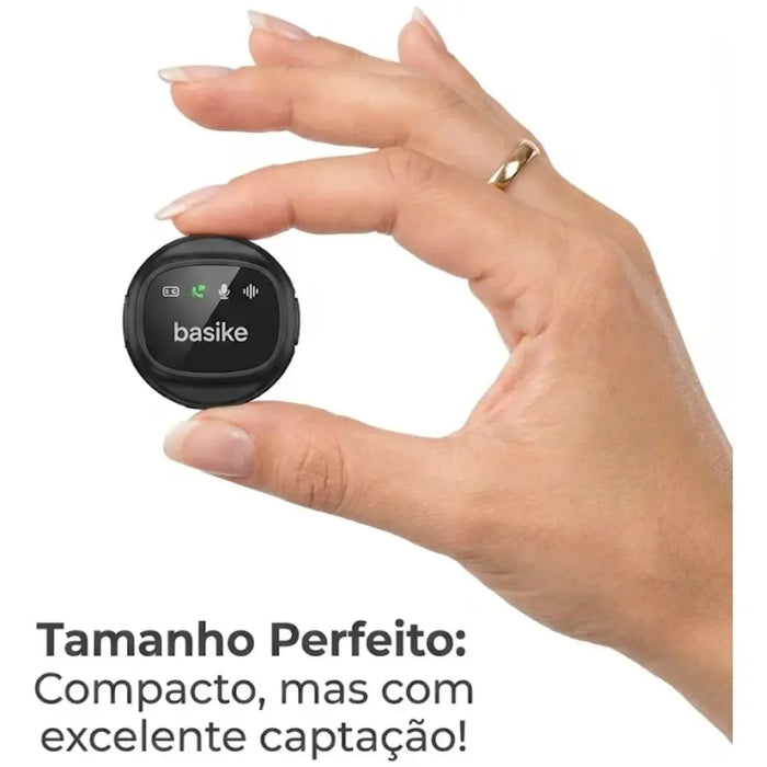 Microfone Basike Ba MIC 007 Lapela Sem Fio Profissional Com Case Tipo C - Basike Brasil Oficial