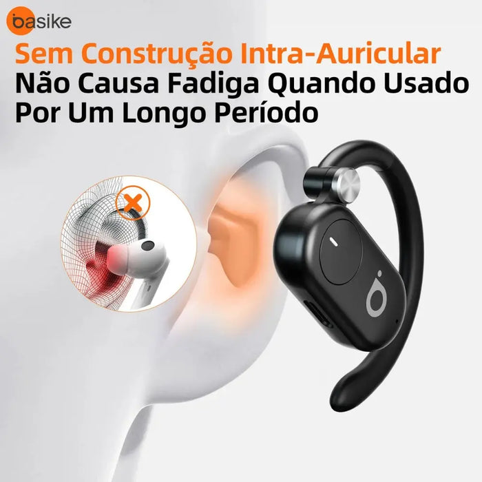 Fone de Ouvido Basike 158 Bluetooth Sem fio IPX6 à Prova D`Água Com Cancelamento de Ruido ENC Tipo Ganhco - Basike Brasil Oficial