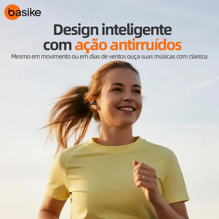 Fone de Ouvido Basike Ba FON 229 Bluetooth Espotivo 60 hrs Ipx6 ANC Auricular - Basike Brasil Oficial