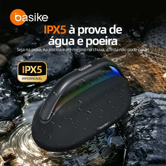 Caixa de Som Basike Ba MD 298 Bluetooth 200W Luz RGB tWS 18000mAh Basike