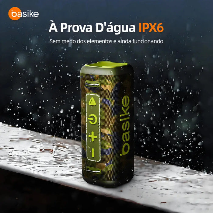 Caixa de Som Basike Ba RAD 125 160W Bluetooth 5.3 RGB IPX6 8h de Bateria - Basike Brasil Oficial