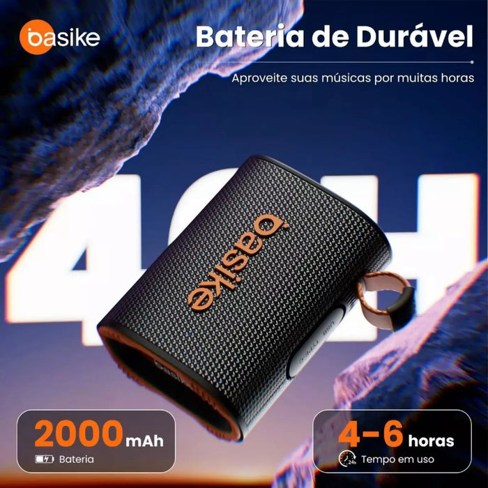 Caixa de Som Basike Ba RAD 184 18w Portátil Com RGB SubWoofer 40 Horas - Basike Brasil Oficial