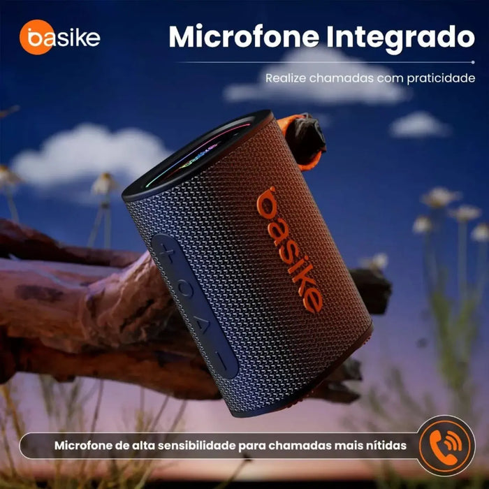 Caixa de Som Basike Ba RAD 184 18w Portátil Com RGB SubWoofer 40 Horas - Basike Brasil Oficial
