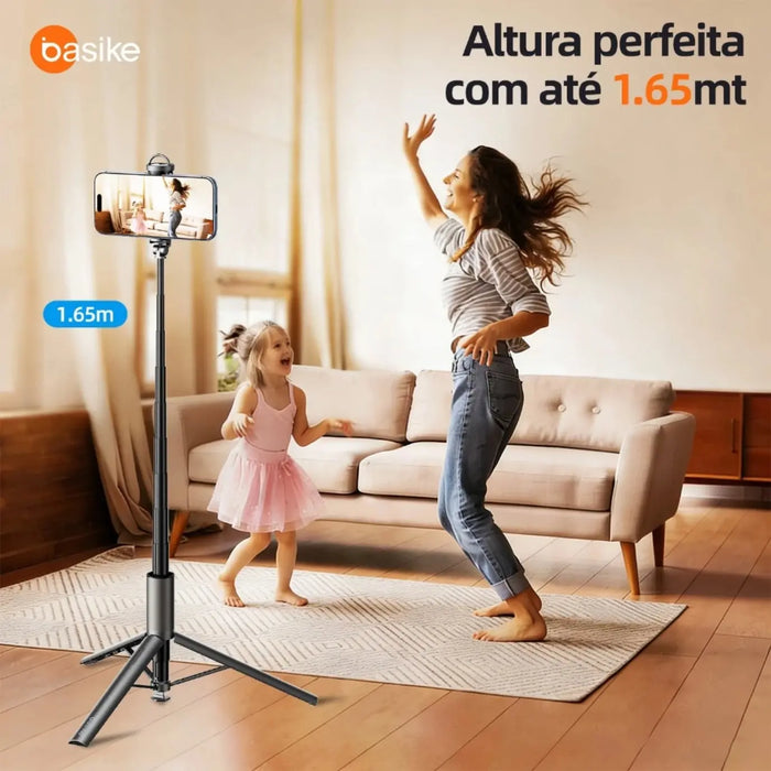 Tripé Basike Ba SPO 259 Abre Automático 1.77 Metros Controle Suporte Portátil Giratorio 360 (Cópia) - Basike Brasil Oficial