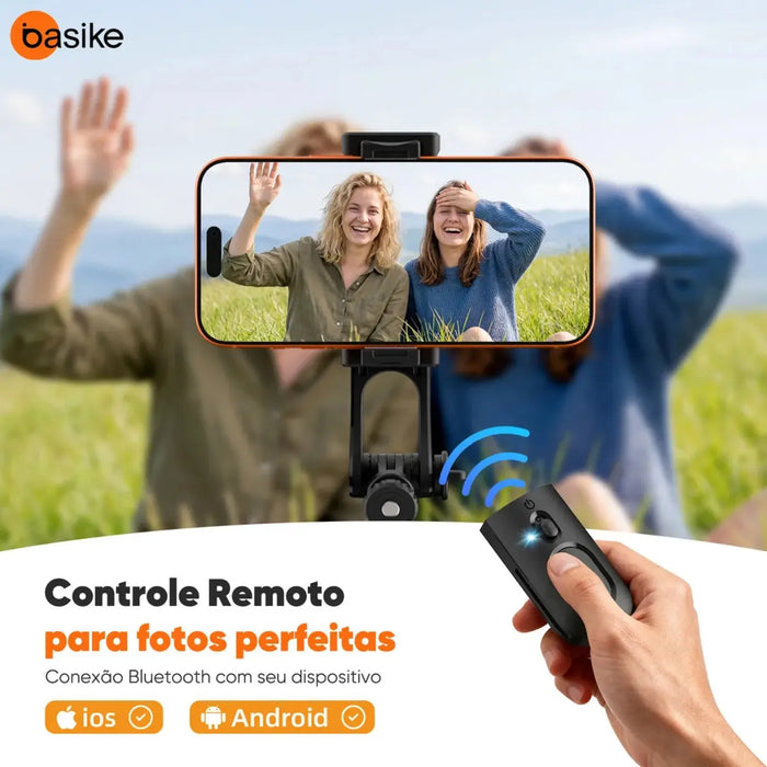 Tripé Basike Ba SPO 430 1.80 Metros Universal Estável 306 Bastão Selfie Com Controle - Basike Brasil Oficial