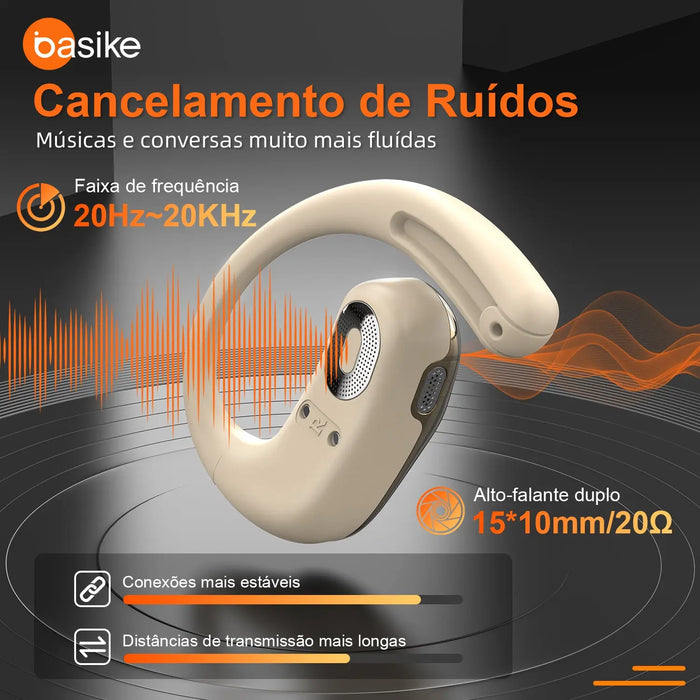 Fone de Ouvido Basike Ba FON 249 Esportivo Som Estéreo Tipo Gancho - Basike Brasil Oficial