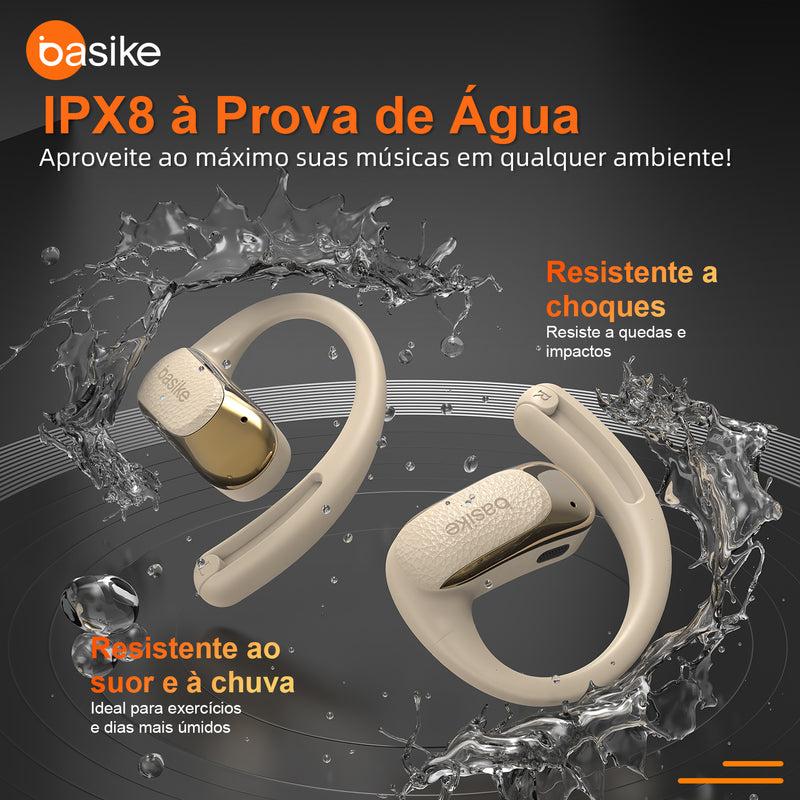Fone de Ouvido Basike Ba FON 249 Esportivo Som Estéreo Tipo Gancho