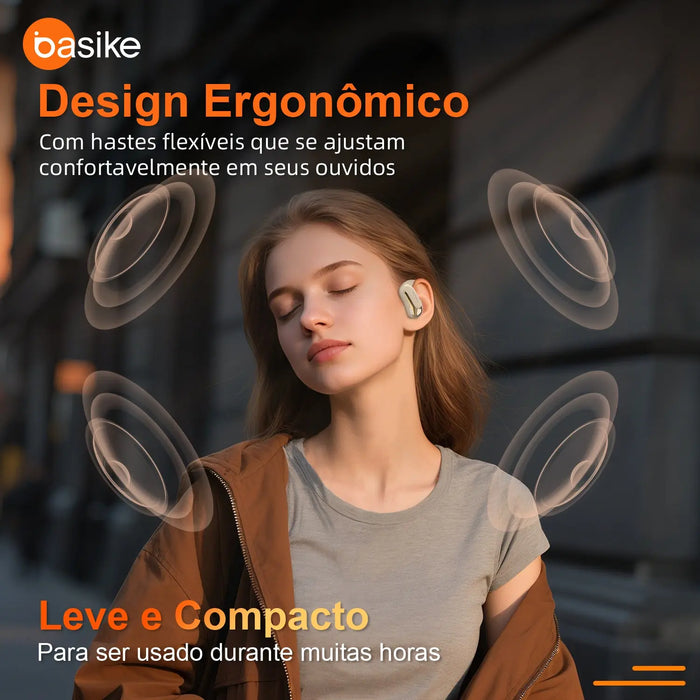 Fone de Ouvido Basike Ba FON 249 Esportivo Som Estéreo Tipo Gancho - Basike Brasil Oficial