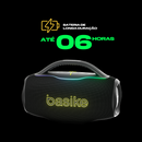 Caixa de Som Basike Ba RAD 294 100W com Subwoofer Bluetooth 8 horas de Bateria Ipx6