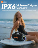 Caixa de Som Basike Ba RAD 337 80W Boombox Sem Fio Bluetooth IPX6 TWS