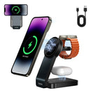 Carregador Por Indução Basike Ba WXC 149 15W 3 em 1 Carga Rápida Magnético Sem Fio