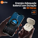 Fone de Ouvido Basike Ba FON 248 Bluetooth Com Cancelamento de Ruido Bateria de 40 horas Com Microfone
