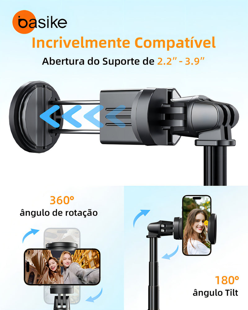 Tripé Pop-Up Basike Ba-SPO259 Automático Bastão de Selfie Para Celular 360º