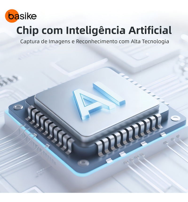 Gimbal Basike Ba-SPO264 Suporte Inteligente 360º Rastreador com IA Segue Rosto