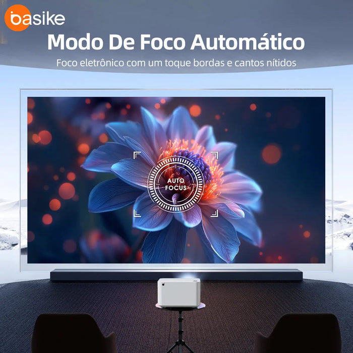 Projetor Basike Ba TY 163 HD 1080p Com Wifi Dual Band Com Foco automatico Bluetooth 20.000 Lumens. - Basike Brasil Oficial