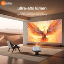 Projetor Basike Ba TY 163 HD 1080p Com Wifi Dual Band Com Foco automatico Bluetooth 20.000 Lumens.