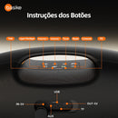 Caixa de Som Basike Ba RAD 252 400W Bass Boost Bluetooth IPX6