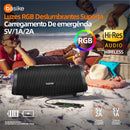 Caixa de Soma Basike Ba RAD 133 100W Grave Potente Som Estéreo Bass Boost